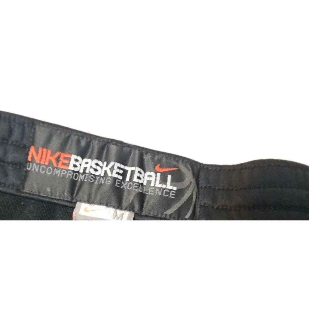 Vintage Nike Basketball Pants Joggers Track  M‎ Ankle Zip Logo Drawstring